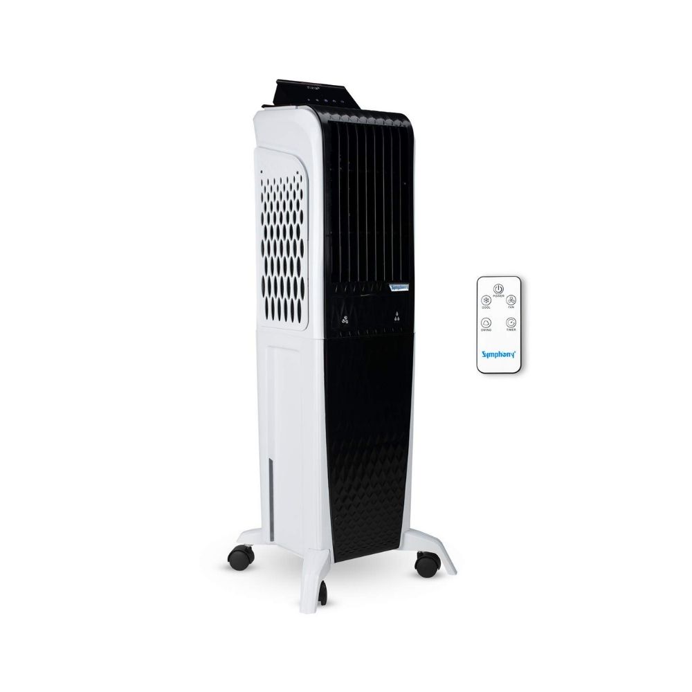 Symphony Diet 3D - 40i Tower Air Cooler - 40-litres, White & Black