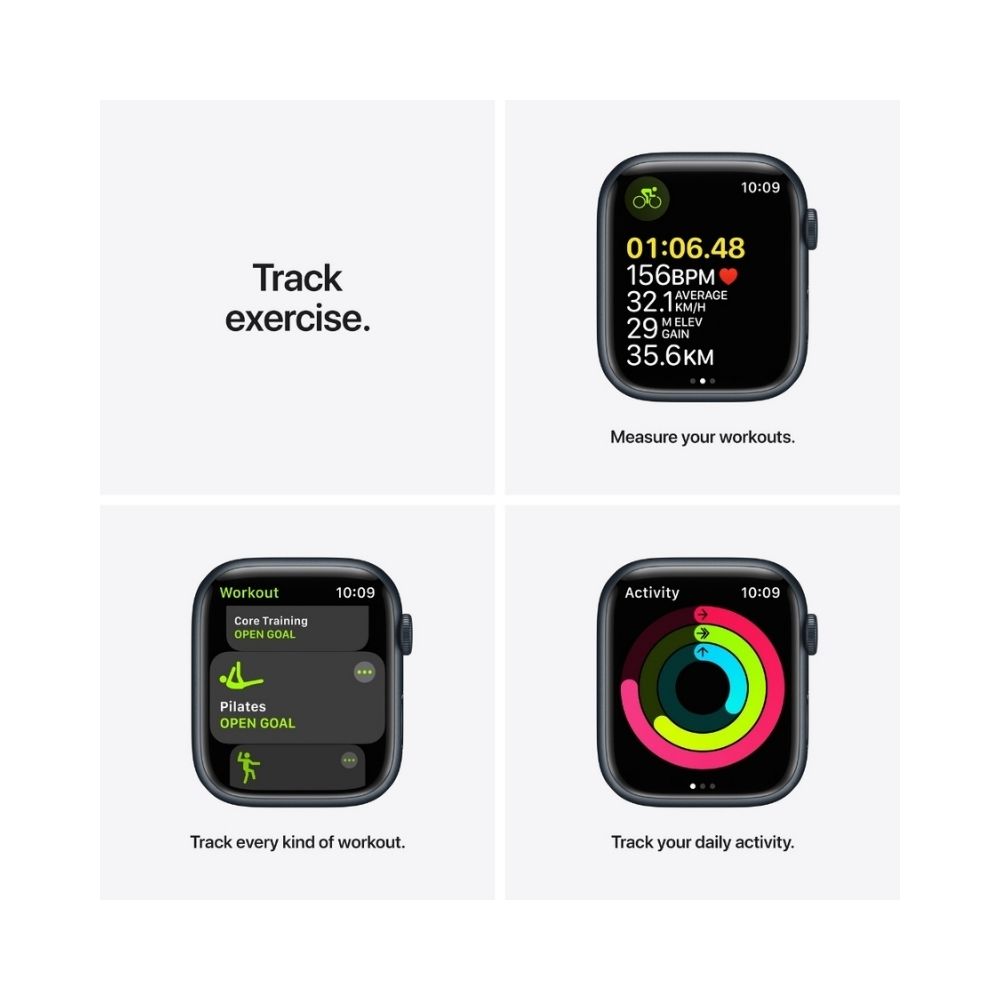 Apple Watch Series 7 MKJP3HN/A GPS + Cellular 45mm Smart Watch (Midnight)