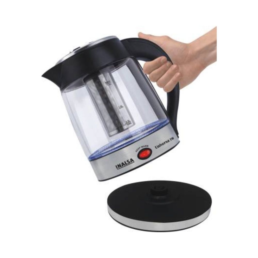 Inalsa Universa TM Electric Kettle  (1.8 L, Glass, Black)