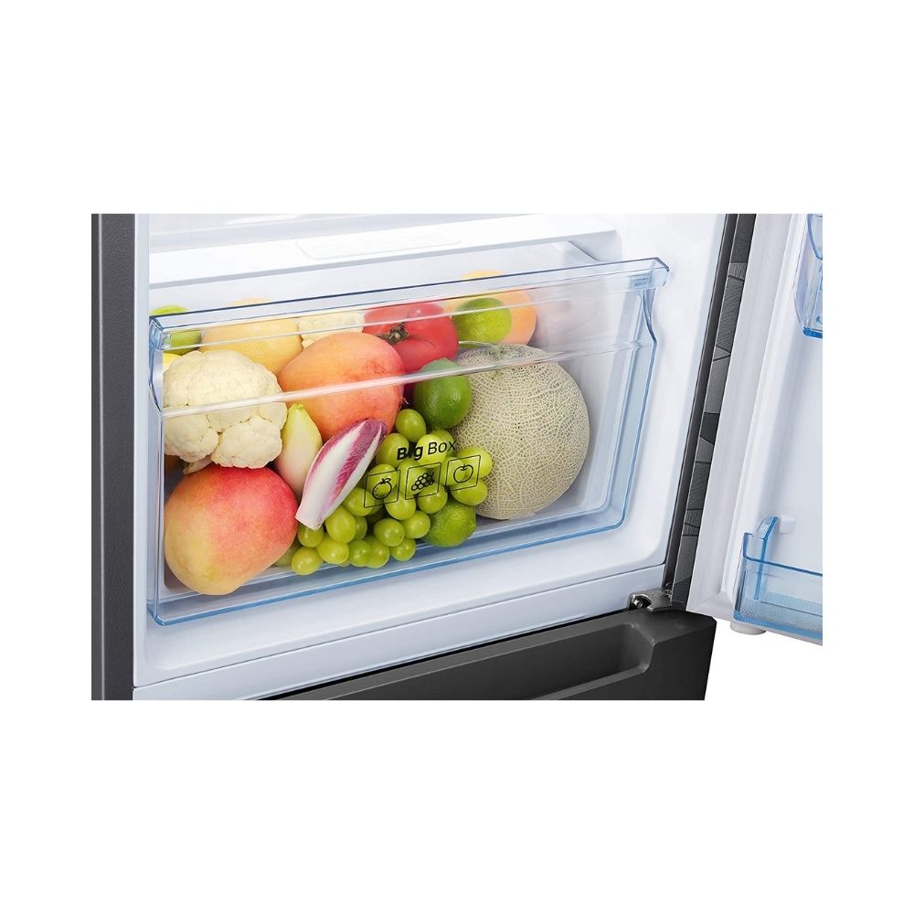 Samsung 244 L 3 Star Frost-Free Double Door Refrigerator (RT28T3C23NV/HL, Inox Wave, Base Stand with Drawer, Curd Maestro, Convertible)