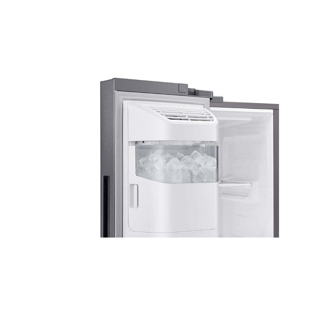 Samsung 676 L Side by Side Refrigerator (RS74R5101SL, Silver)