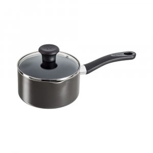 Tefal Delicia Non-Stick Sauce Pan with Lid, 16cm (Greyish Black)