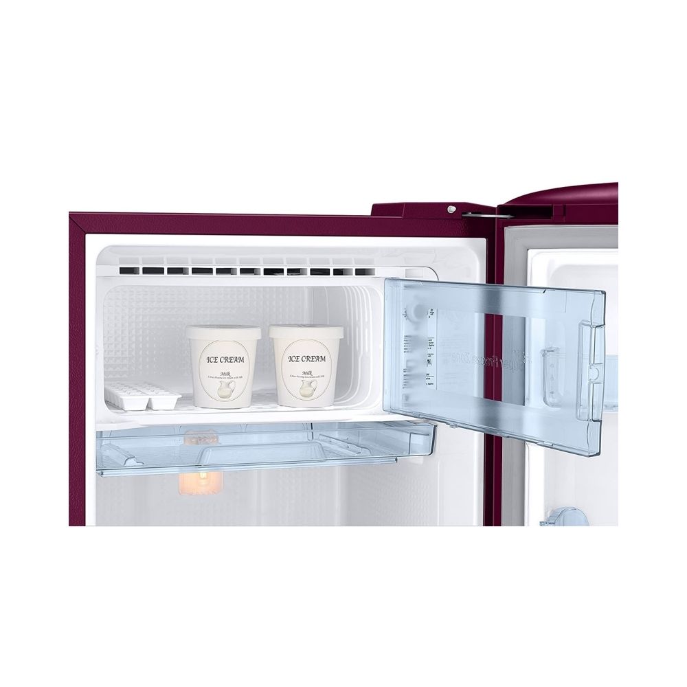 SAMSUNG 192 L Direct Cool Single Door 2 Star Refrigerator (Saffron Red, RR20A271BR8/NL)