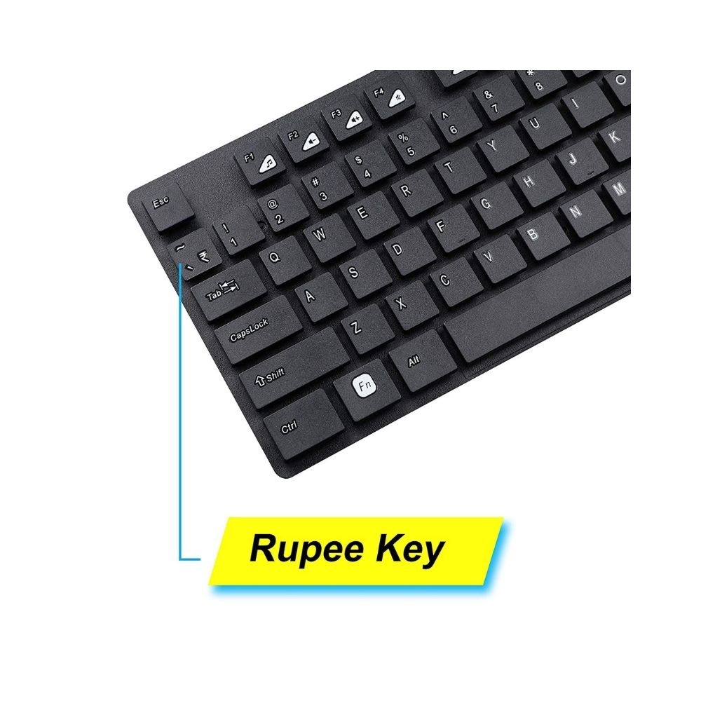 Zebronics Companion 102 Mouse & Wireless Laptop Keyboard (Black)