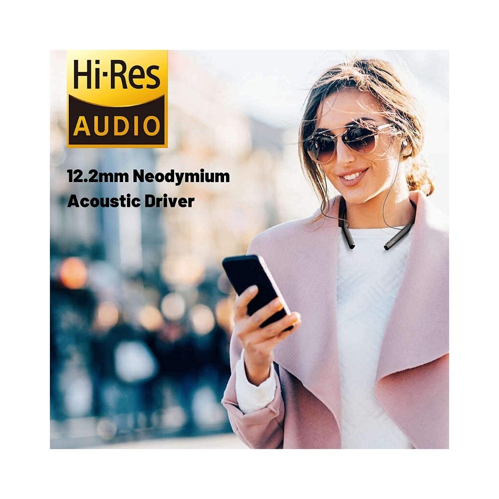 Philips Audios Performance TAPN402BK in-Ear Neckband Bluetooth Earphones with IPX4 Splash-Proof Design, Upto 14H Playtime, Built-in Mic & Deep Bass (Black)