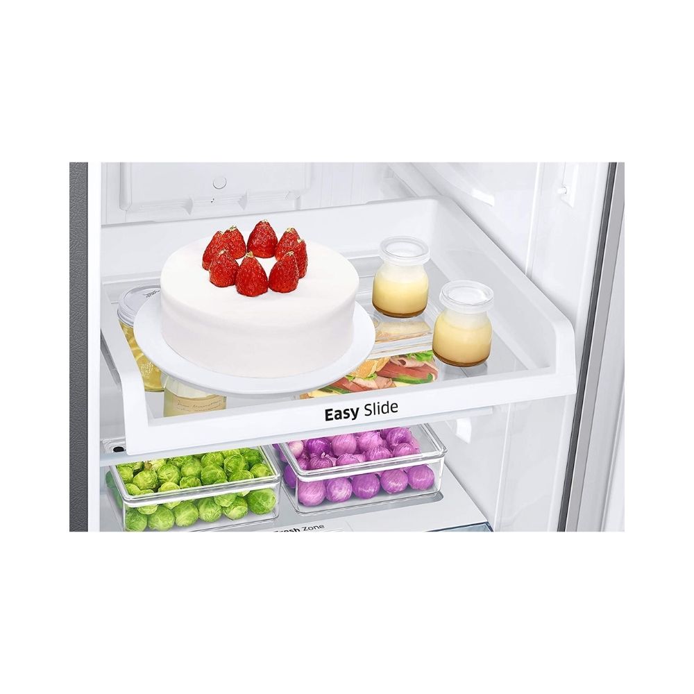 Samsung 253 L 2 Star Inverter Frost-Free Double Door Refrigerator (RT28A3032GS/HL, Gray Silver)