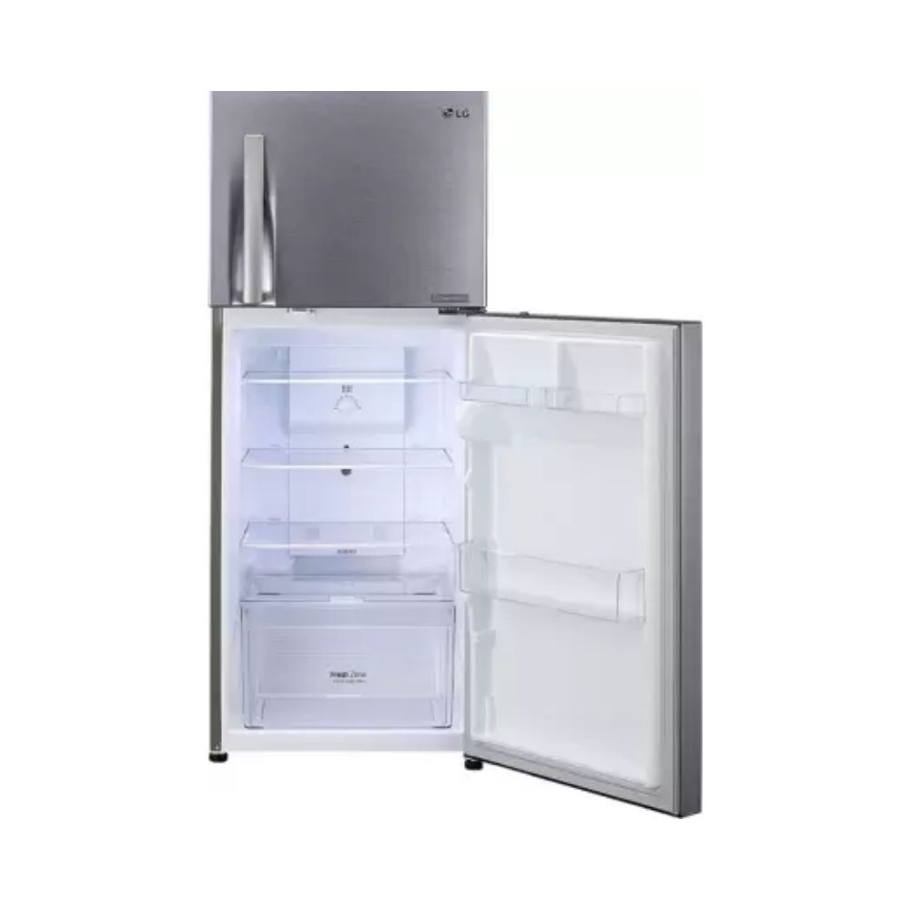LG 260 L 2 Star Smart Inverter Frost-Free Double Door Refrigerator (GL-S292RDSY, Dazzle Steel, Convertible)