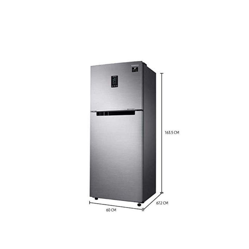 Samsung 324 L Frost Free Double Door 3 Star Convertible Refrigerator (Real Stainless, RT34T4533SL/HL)