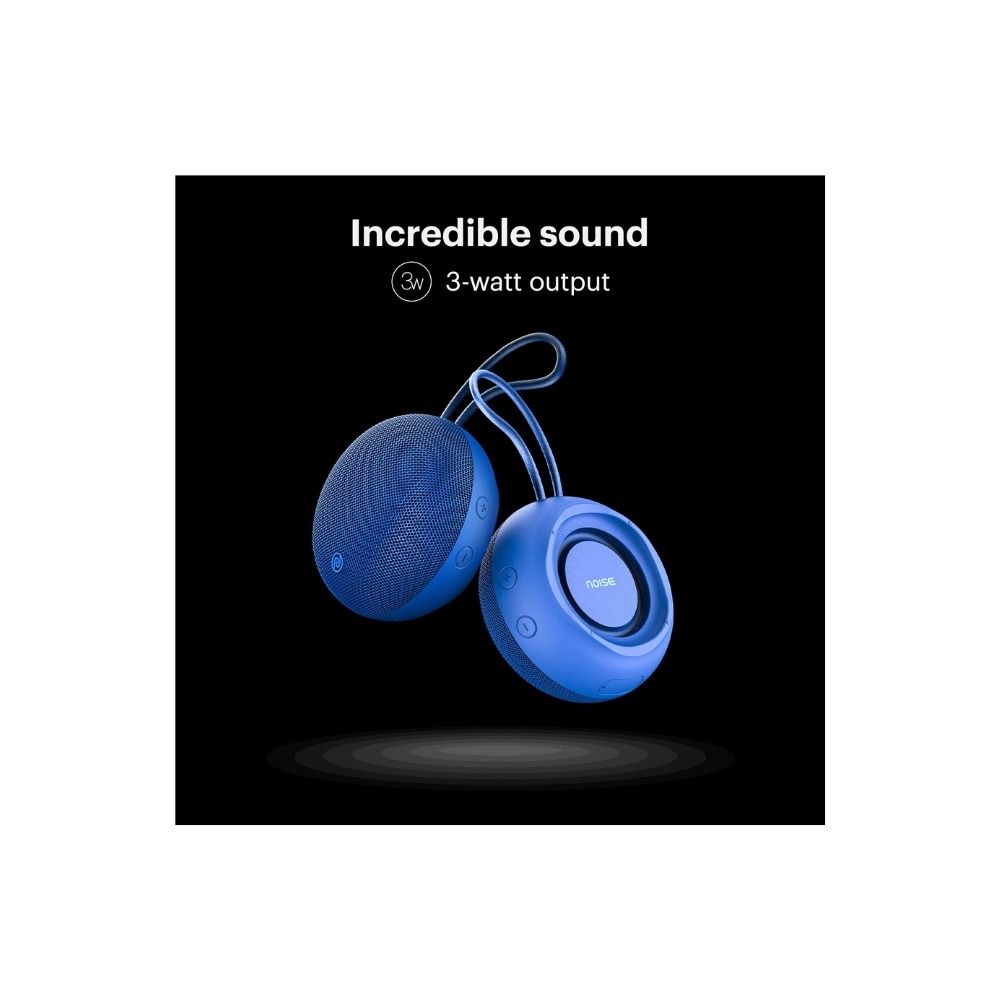 Noise Zest 3W Wireless Bluetooth Speaker, 8 hrs Playtime (Cobalt Blue)