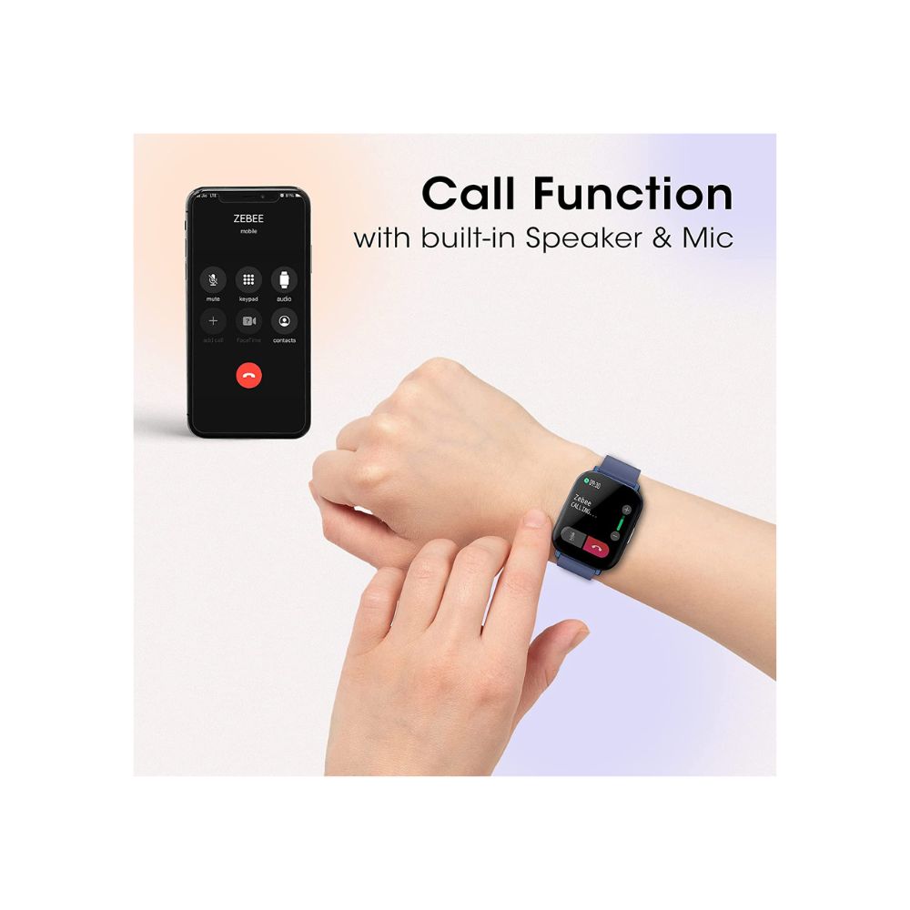 Zebronics ZEB-FIT7220CH Bluetooth Smart Watch,4.4cm (1.75