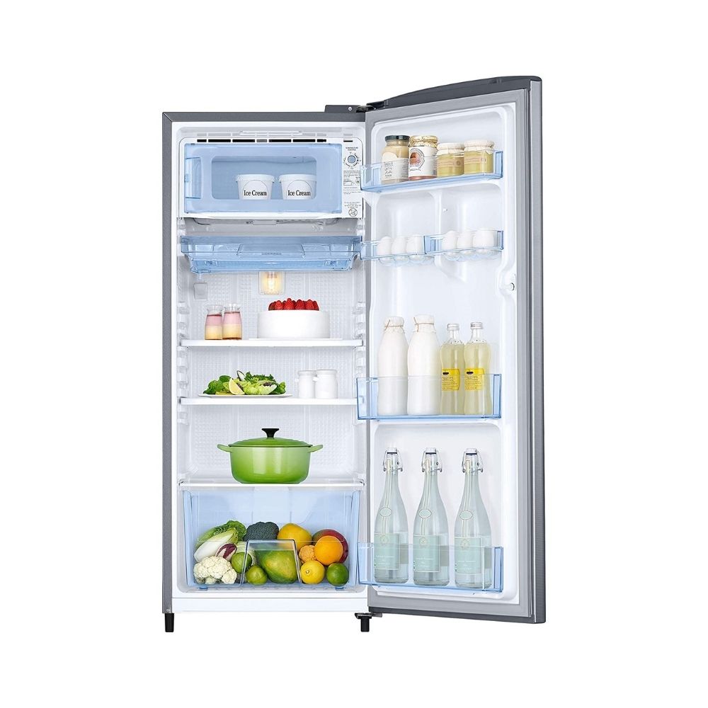 Samsung 192 L 3 Star Inverter Direct-Cool Single Door Refrigerator (RR20T2Y2YS8/NL, Elegant Inox(Light Doi Metal)