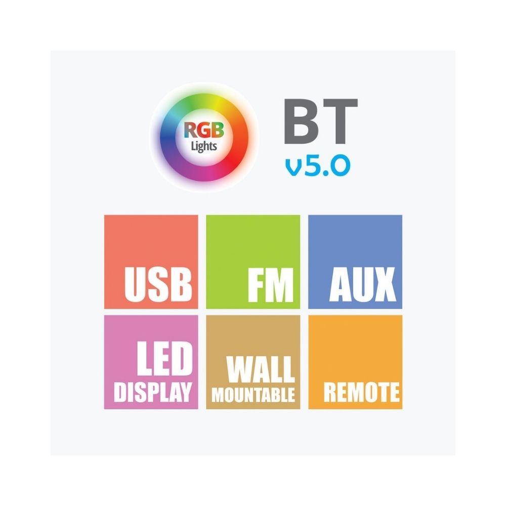 Zebronics Zeb-Rainbow 20 W Bluetooth Home Theatre (Black, 4.1 Channel)