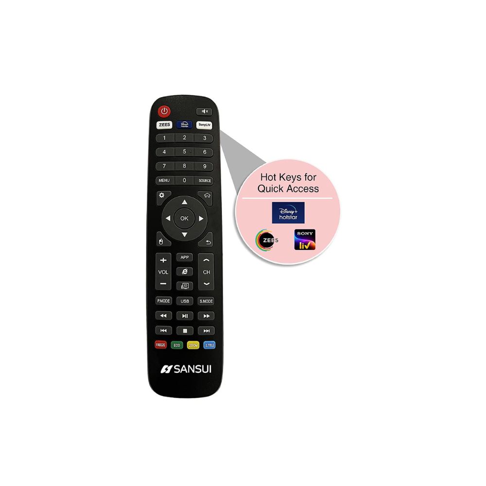 Sansui 80cm (32 inches) HD Ready Smart LED TV JSY32SKHD (BLACK)