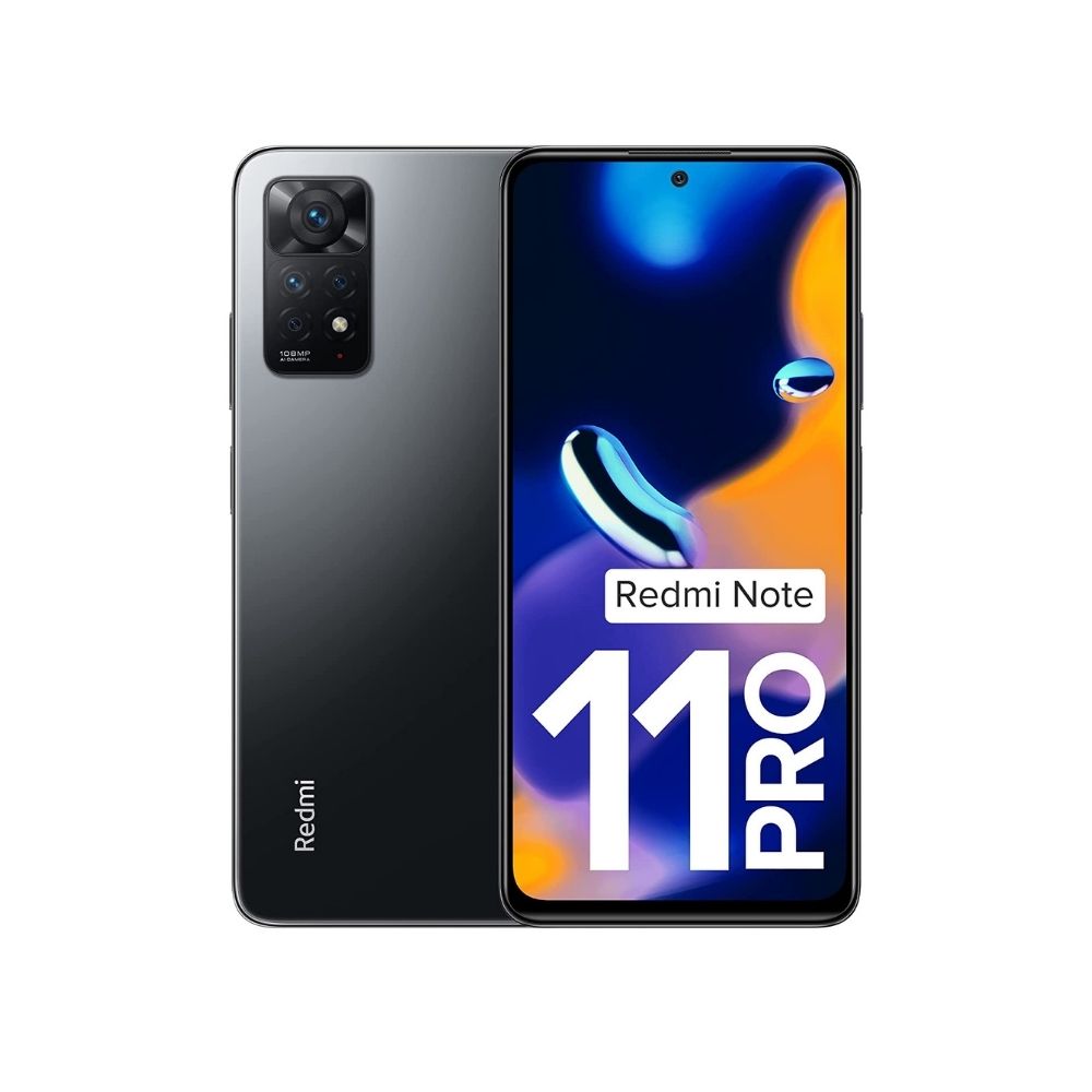 Redmi Note 11 Pro (Stealth Black, 6GB RAM, 128GB Storage)‎Phantom White
