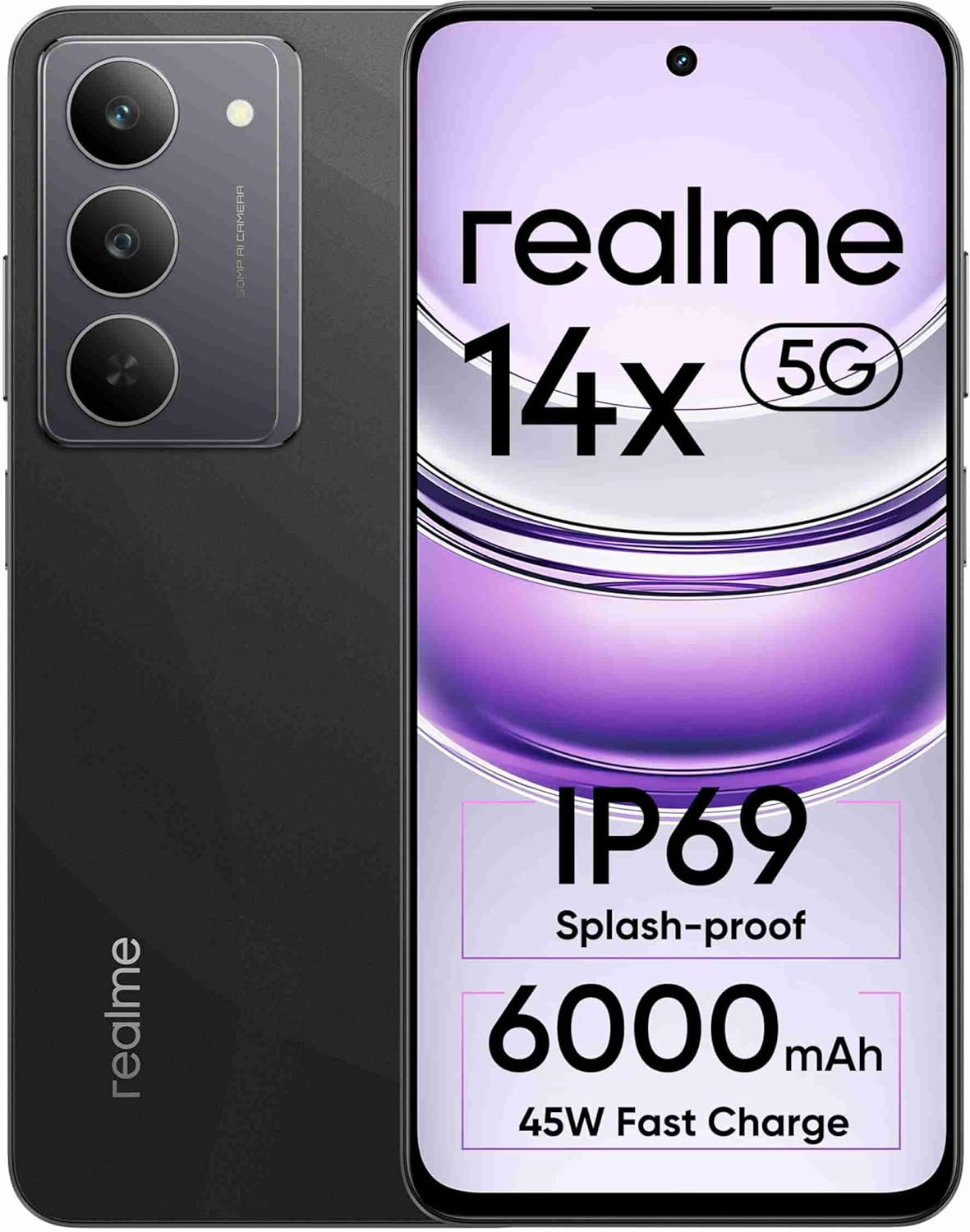 realme 14x 5G Crystal Black 128 GB 6 GB RAM