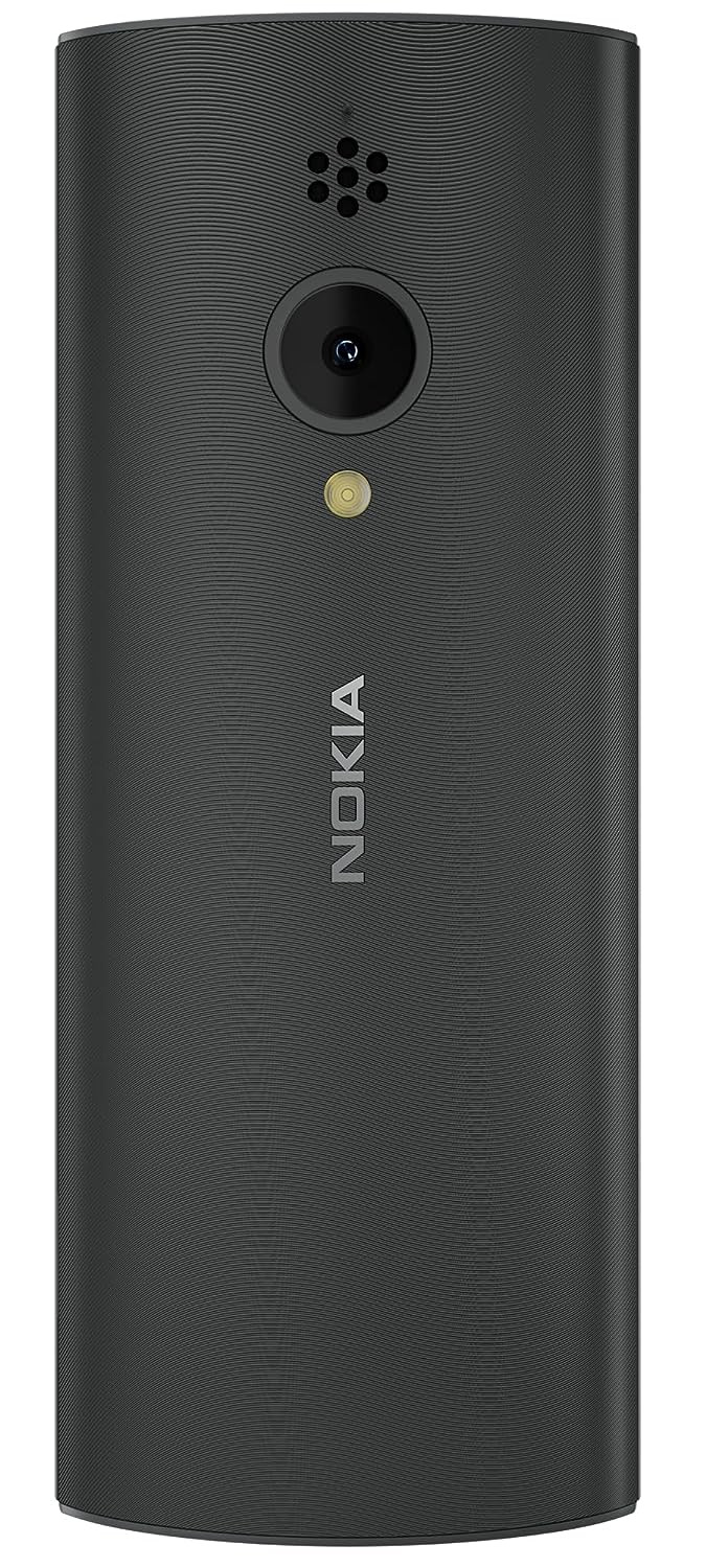 Nokia 150 Dual SIM Premium Keypad Phone | Rear Camera, Long Lasting Battery Life, Wireless FM Radio & MP3 Player and All-New Modern Premium Design | Black