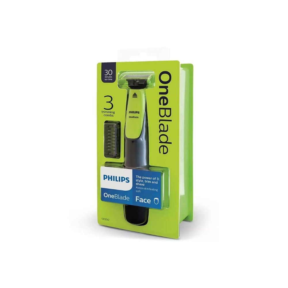 Philips Qp2512/10 Hybrid Booklet Blister Pack Of 1 Runtime: 30 min Trimmer for Men (Green)