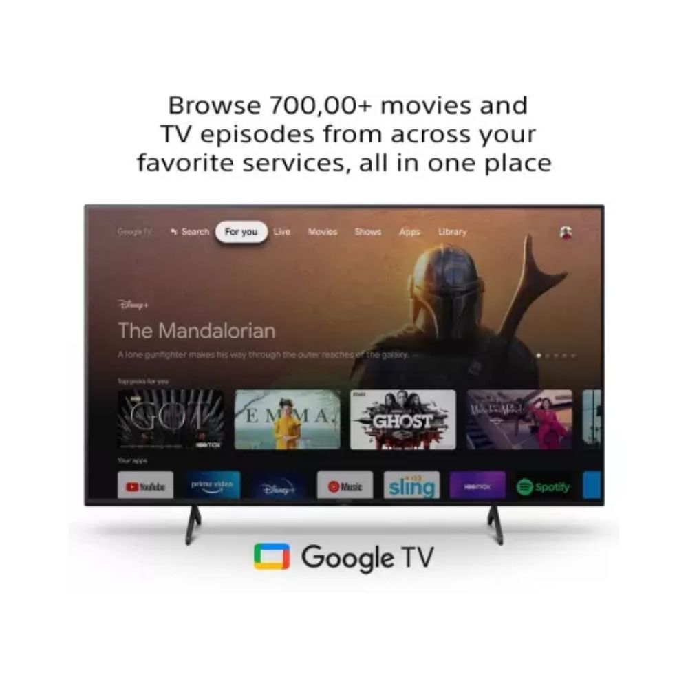 SONY X80J 108 cm (43 inch) Ultra HD (4K) LED Smart TV  (KD-43X80J)