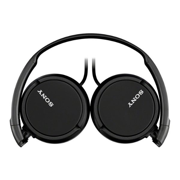 Sony MDR-ZX110AP Wired On-Ear Headphones with tangle free cable, 3.5mm Jack (Black)