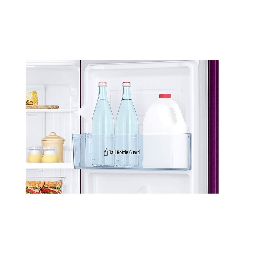 Samsung 253 L 2 Star Inverter Frost-Free Double Door Refrigerator (RT28T3932CR/HL, Camellia Purple, Convertible)