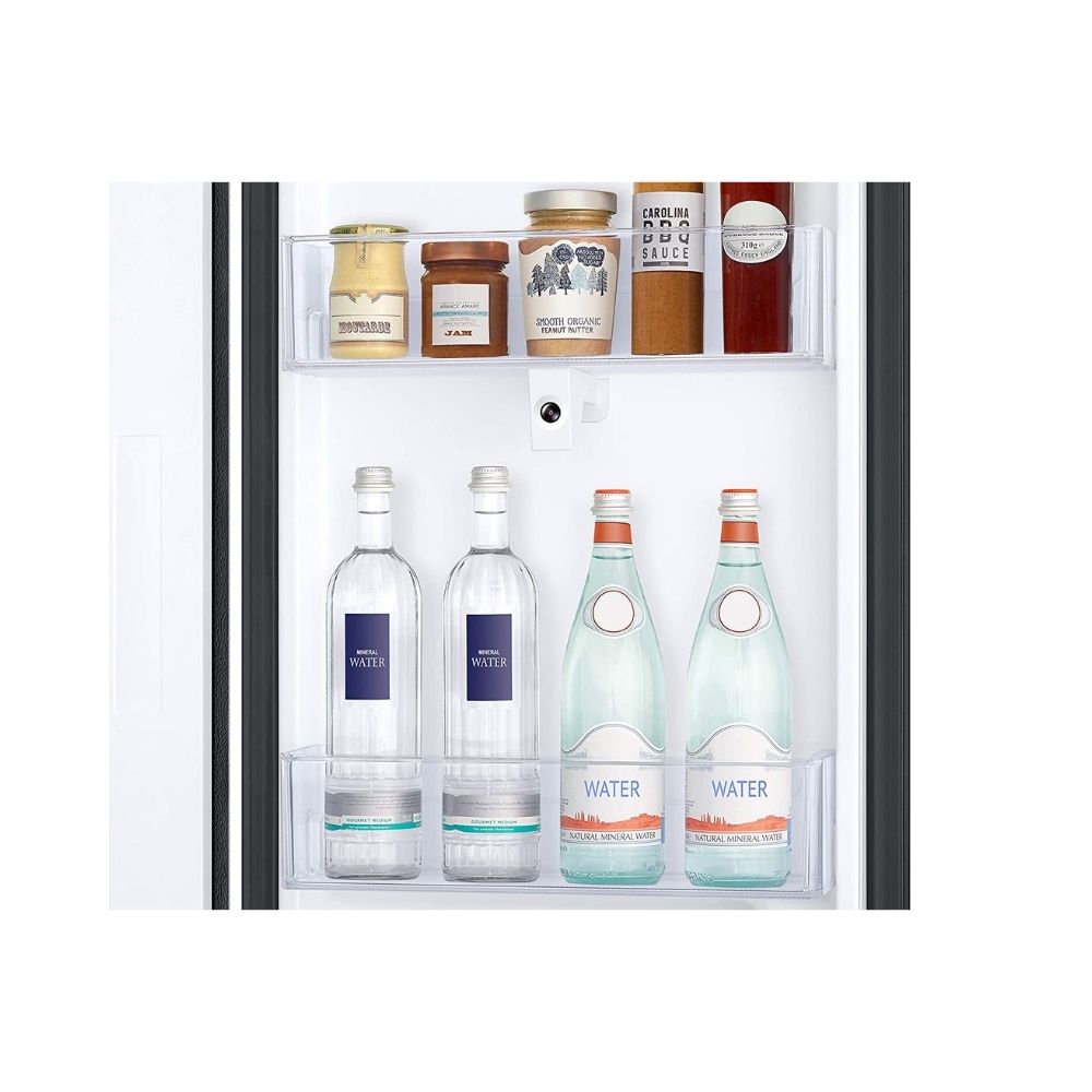 Samsung 673 L Inverter Frost Free Side-by-Side Refrigerator (RS72A5FC1B4/TL, Gentle Black Matt, Curd Maestro)