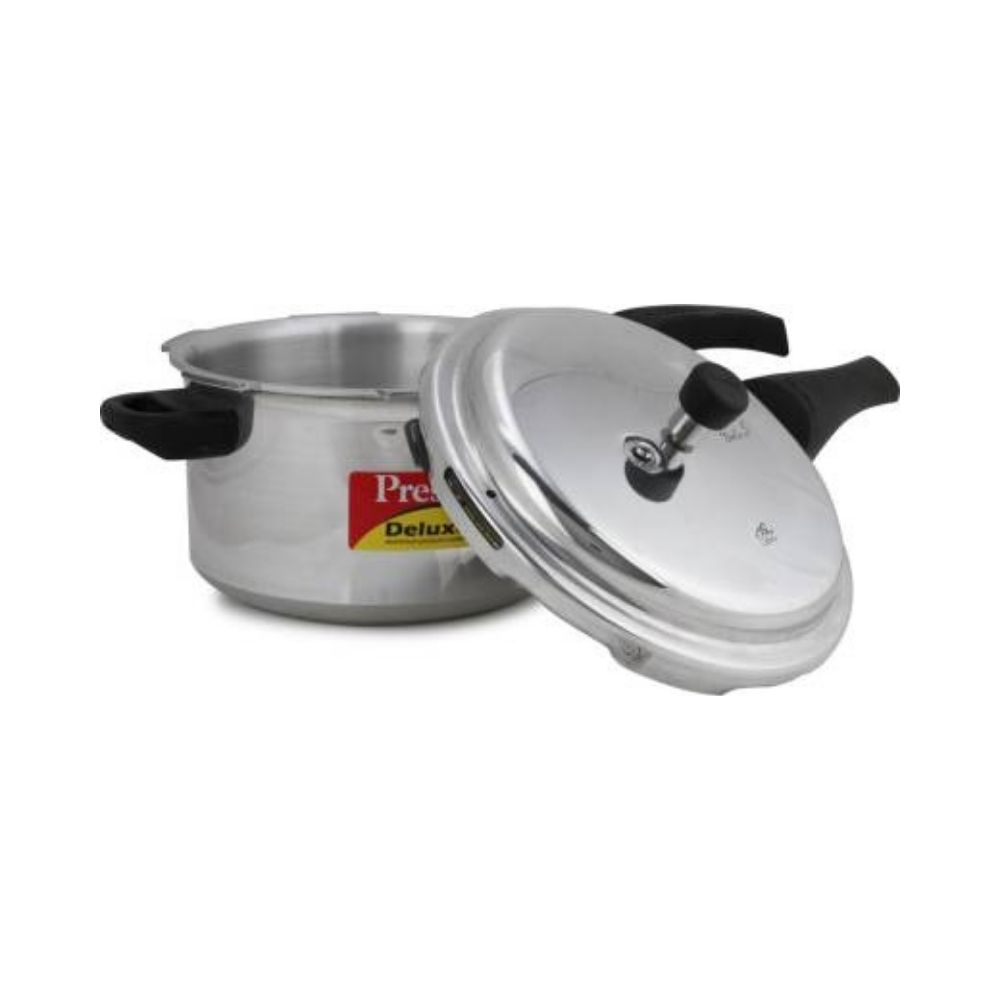 Prestige Deluxe Plus 5 L Induction Bottom Pressure Cooker  (Aluminium)