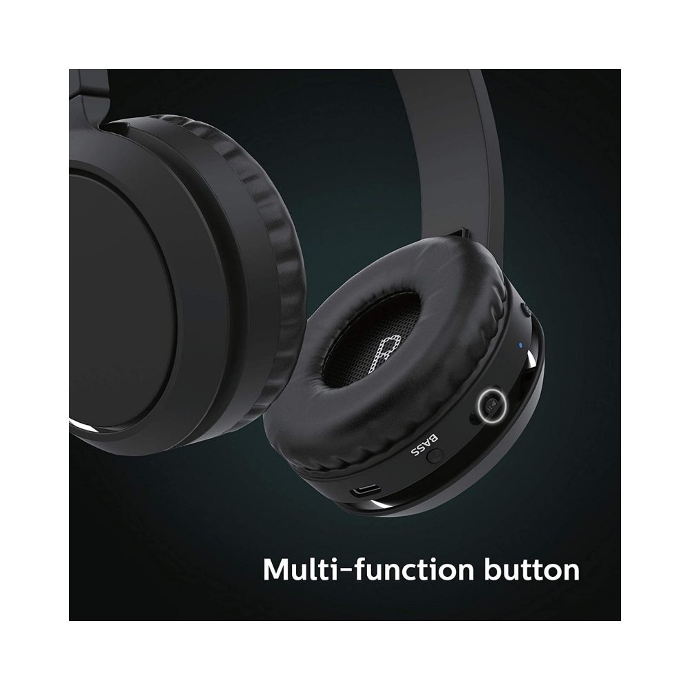 Philips Audio TAH4205 Bluetooth Wireless On Ear Headphone with Mic (Black)
