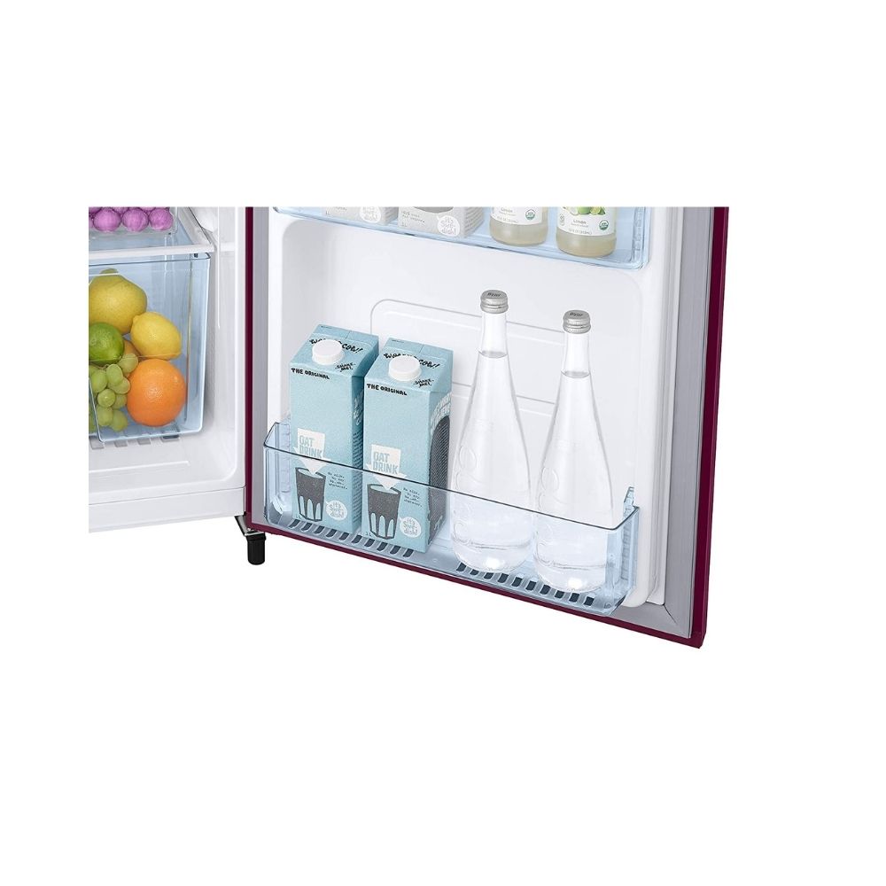 SAMSUNG 192 L Direct Cool Single Door 2 Star Refrigerator (Saffron Red, RR20A271BR8/NL)