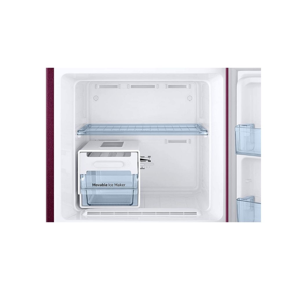 Samsung 253 L 2 Star Frost Free Double Door Refrigerator Saffron Red (RT28A3122R8/HL)
