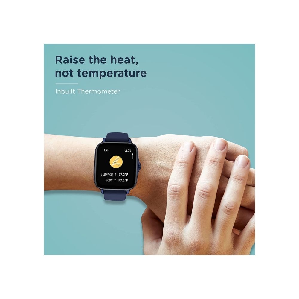 Pebble Cosmos, Bluetooth Calling smartwatch 1.7' HD Screen with SPO2(Cobalt Blue)