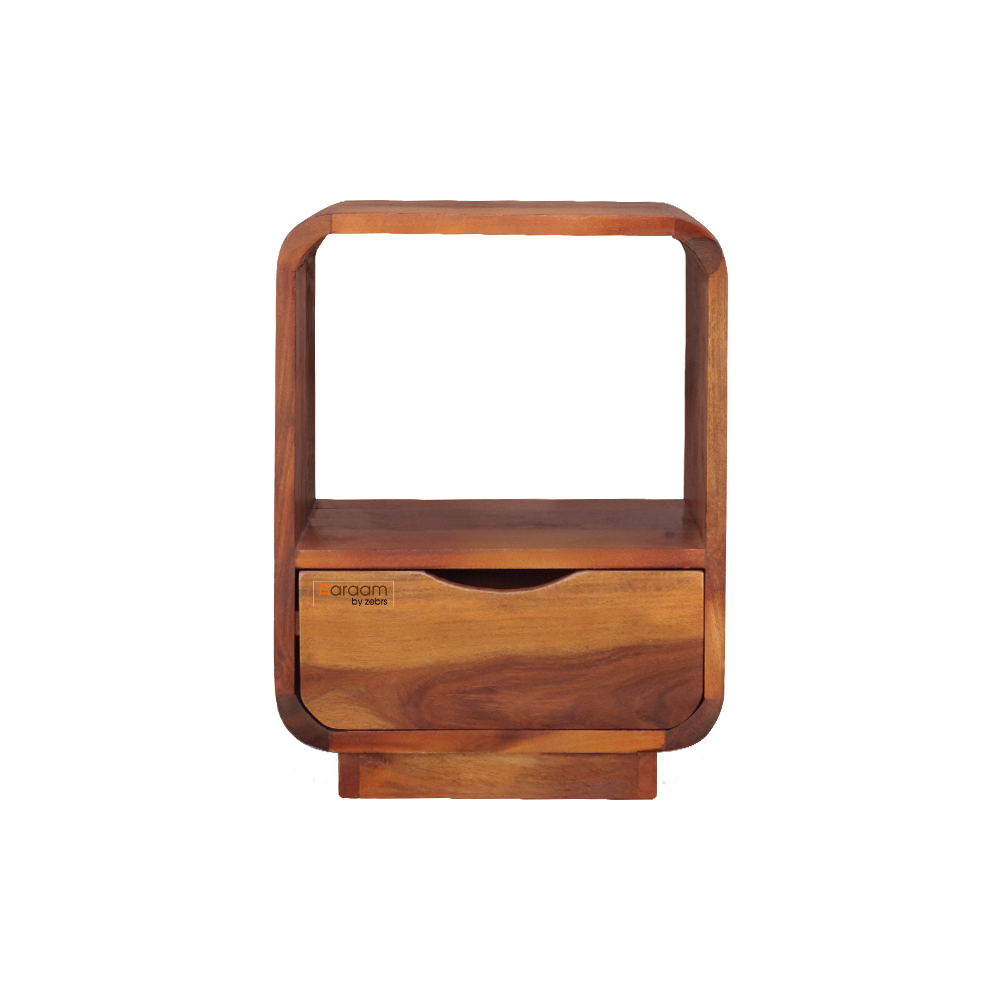 Aaram By Zebrs Sheesham Wood Capsule Bed Side Table