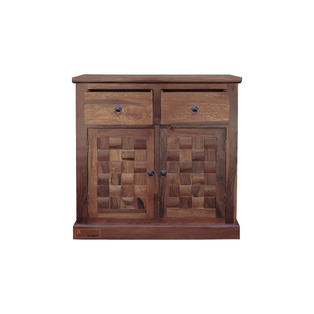 Aaram By Zebrs  Industrial Floor Storage Cabinet with 2 Drawers and Doors