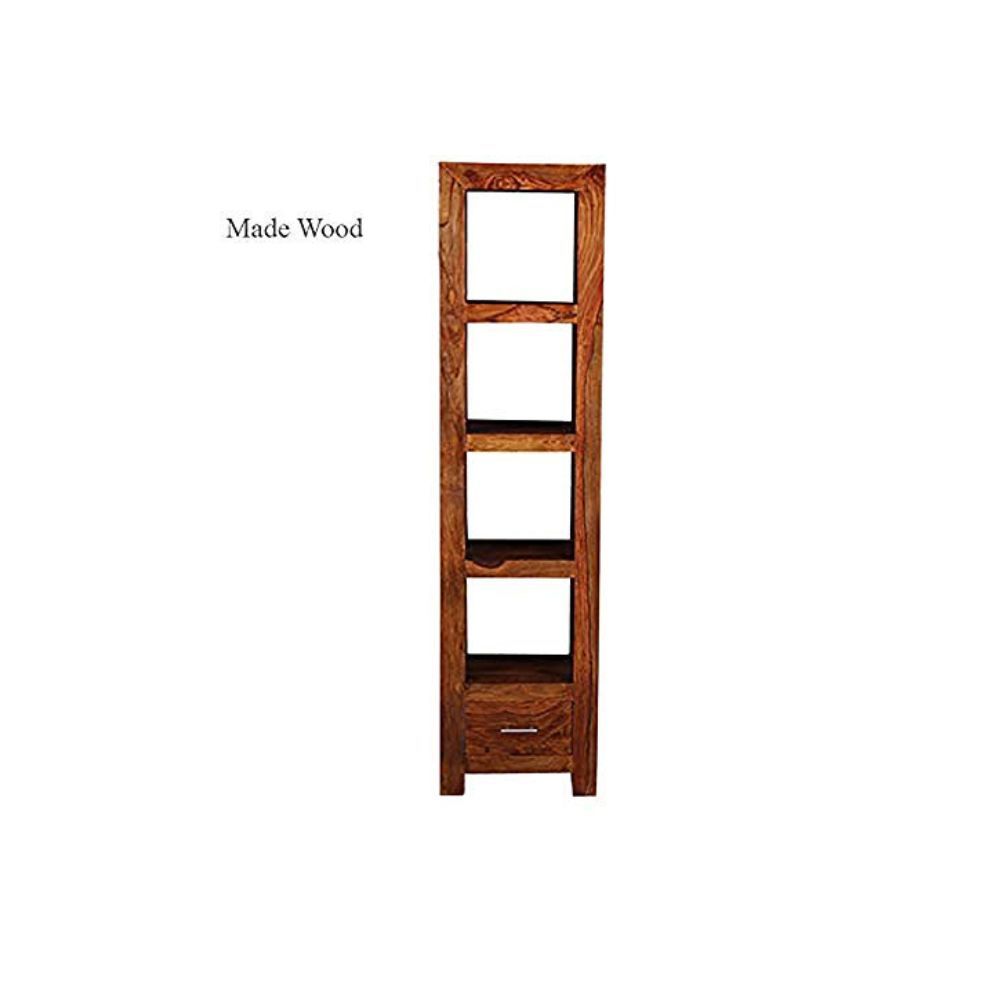 Aaram By Zebrs Bookshelf Furniture/Book Rack for Home/Book Shelves Wooden/Book Shelf Wooden/Book Shelf for Living Room in Provincial Teak Finish