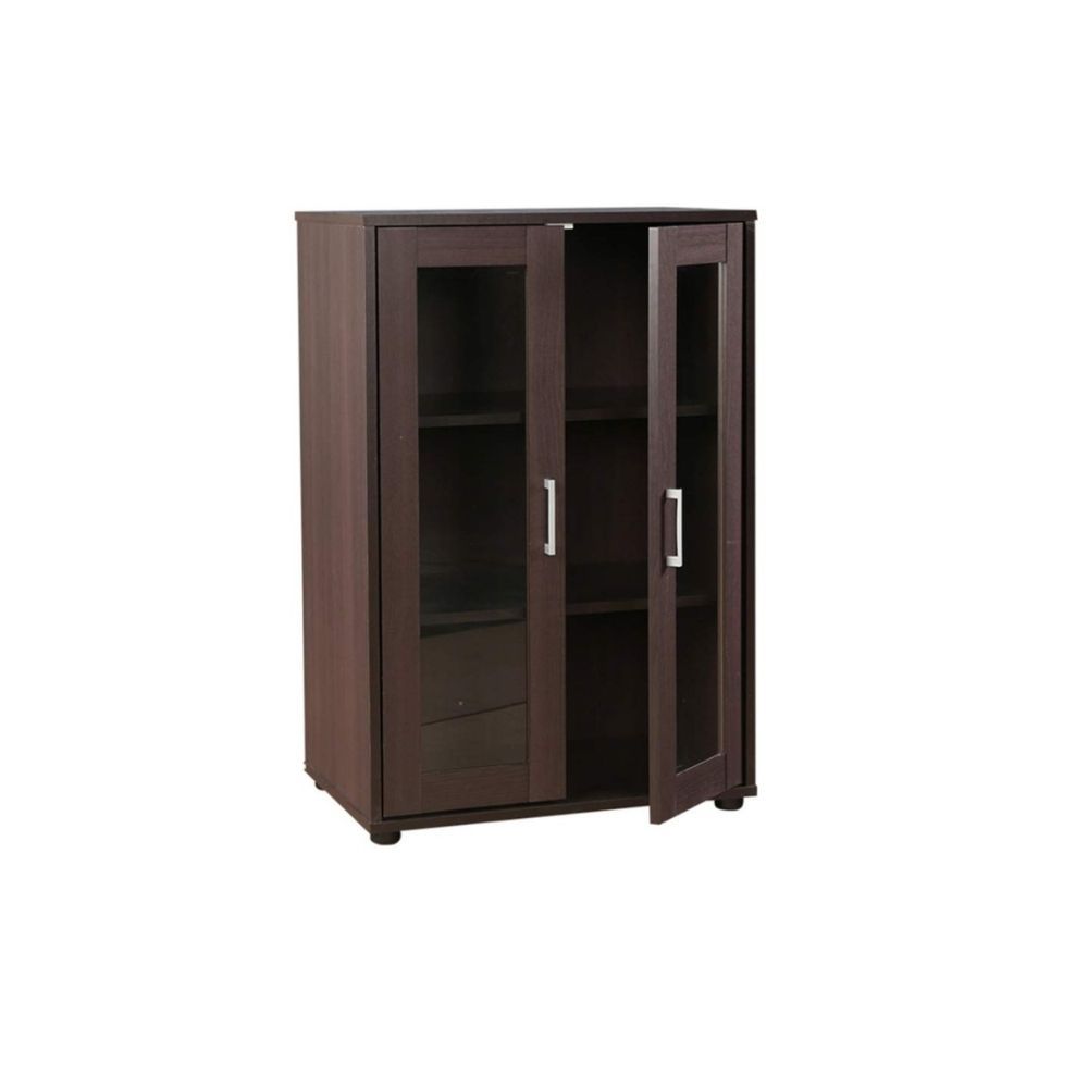 Aaram By Zebrs Epson Engineered Wood Storage Cabinet in Beech Chocolate Colour
