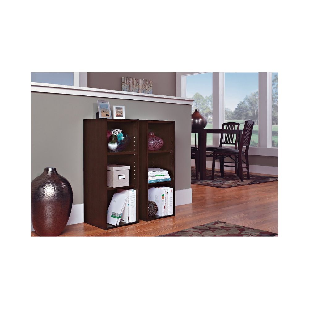 Aaram By Zebrs Furniture Sheesham Wood Book Shelf with Book Racks Storage for Living Room, Office & Home (Brown)