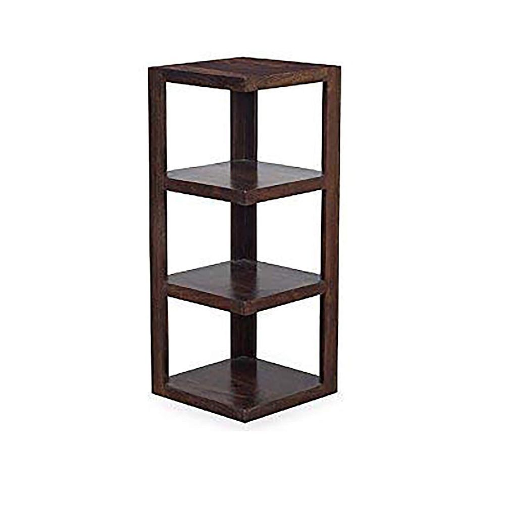 Aaram By Zebrs Furniture Sheesham Wood Book Shelves with Book Racks for Living Room, Home & Office (Walnut)