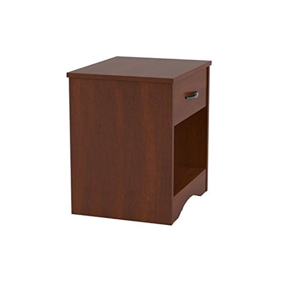 Aaram By Zebrs Furniture Solid Sheesham Indian Rosewood Bedside Table with Drawer and Shelf Storage for Bedroom Brown Finish