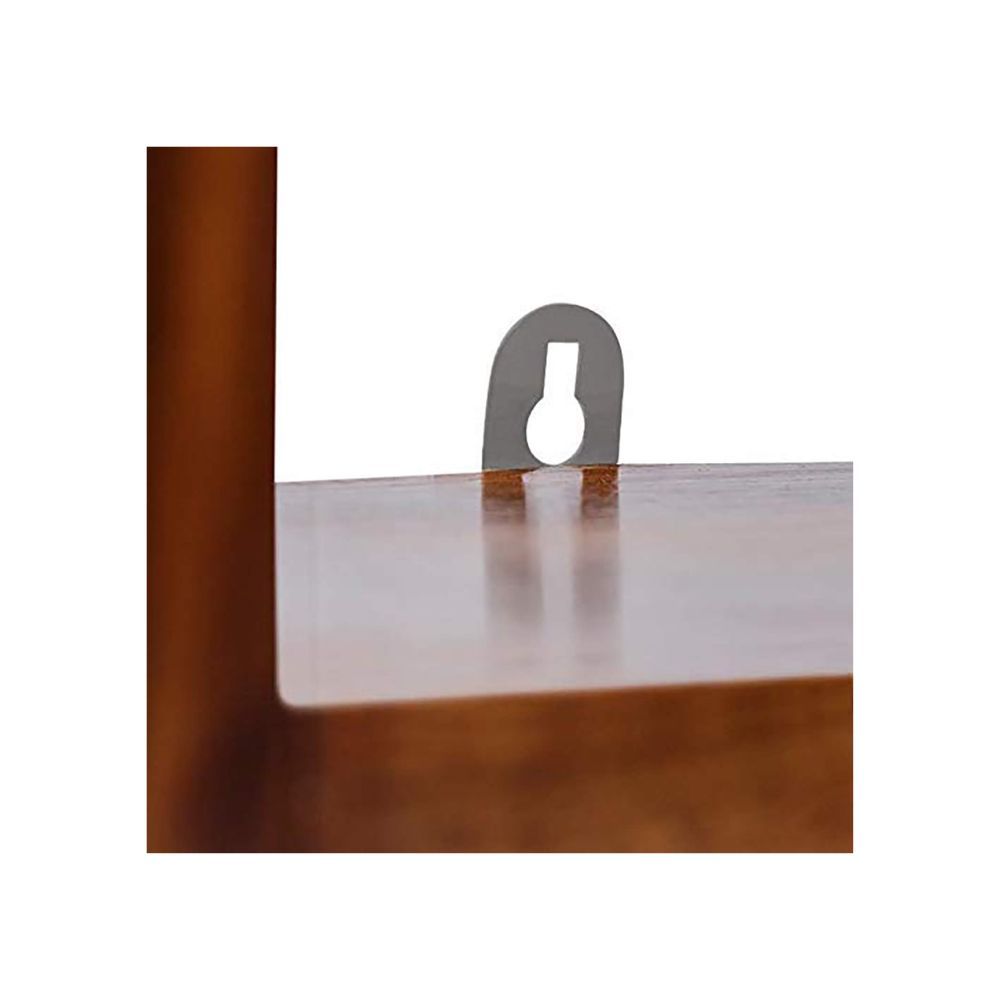 Aaram By Zebrs Furniture Solid Sheesham Wood Wall Book Shelves with Book Racks Storage for Living Room, Home & Office Bookcase Storage (Natural Teak)