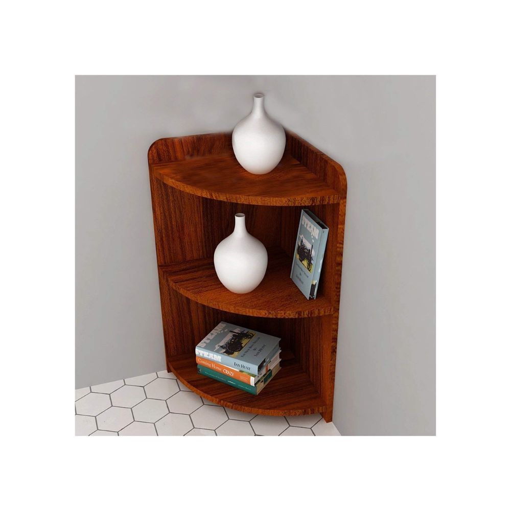 Aaram By Zebrs Furniture Solid Sheesham Wooden Book Shelf with Book Racks Storage |Book Shelves for Home & Office|Natural Teak