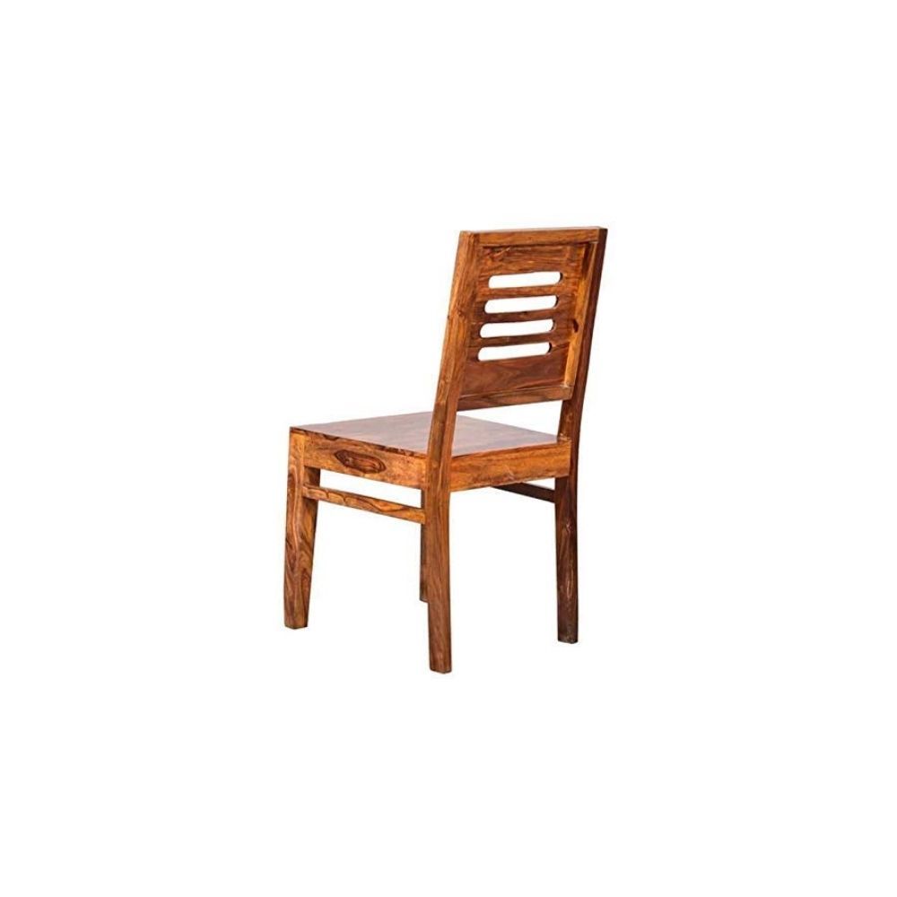 Aaram By Zebrs Modern Furniture Sheesham Indian Wood Dining Chair,Wooden Dinning Chair for Living Room & Dinner Hall (Natural Teak)