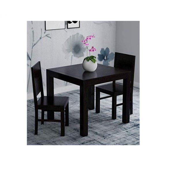Aaram By Zebrs Modern Furniture Sheesham Wood 2 Seater Dining Table Set, Dining Table with 2 Chairs Furniture for Living Room Home Hall Hotel