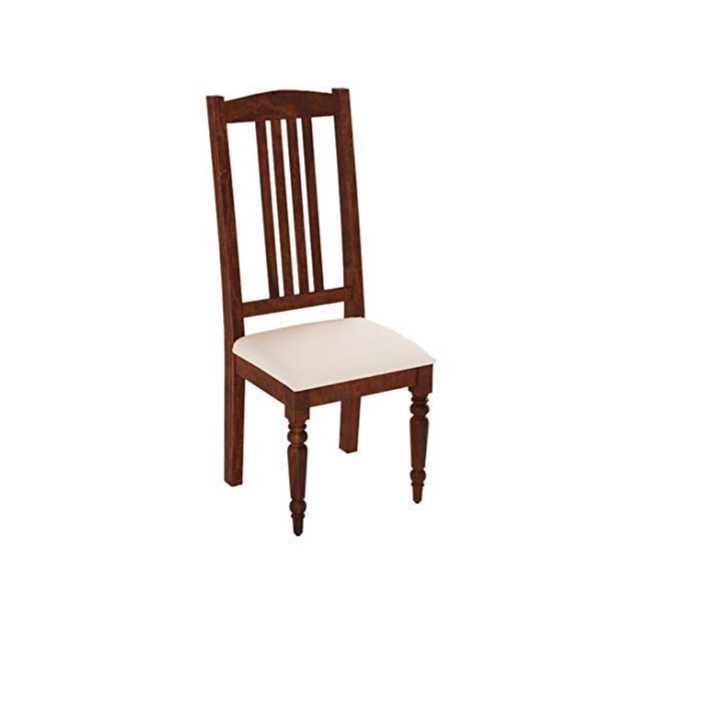 Aaram By Zebrs Modern Furniture Sheesham Wood 2 Seater Dining Table Set/Wooden Dining Room Set |Dining Table with 2 Cushion Chairs Furniture for Living Room  (Natural Teak)