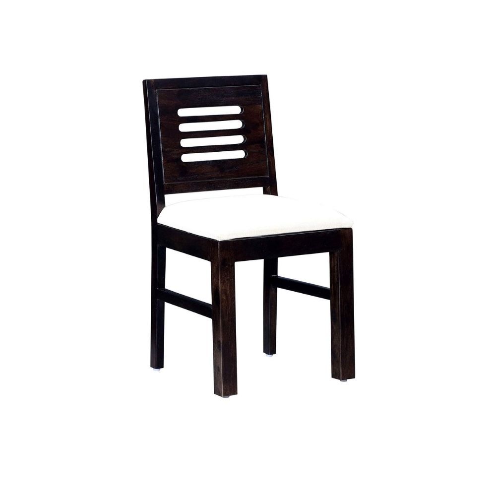 Aaram By Zebrs Modern Furniture Sheesham Wood 2 Seater Dining Table Set/Wooden Dining Room Set |Dining Table with 2 Cushion Chairs Furniture for Living Room Home | (Walnut)