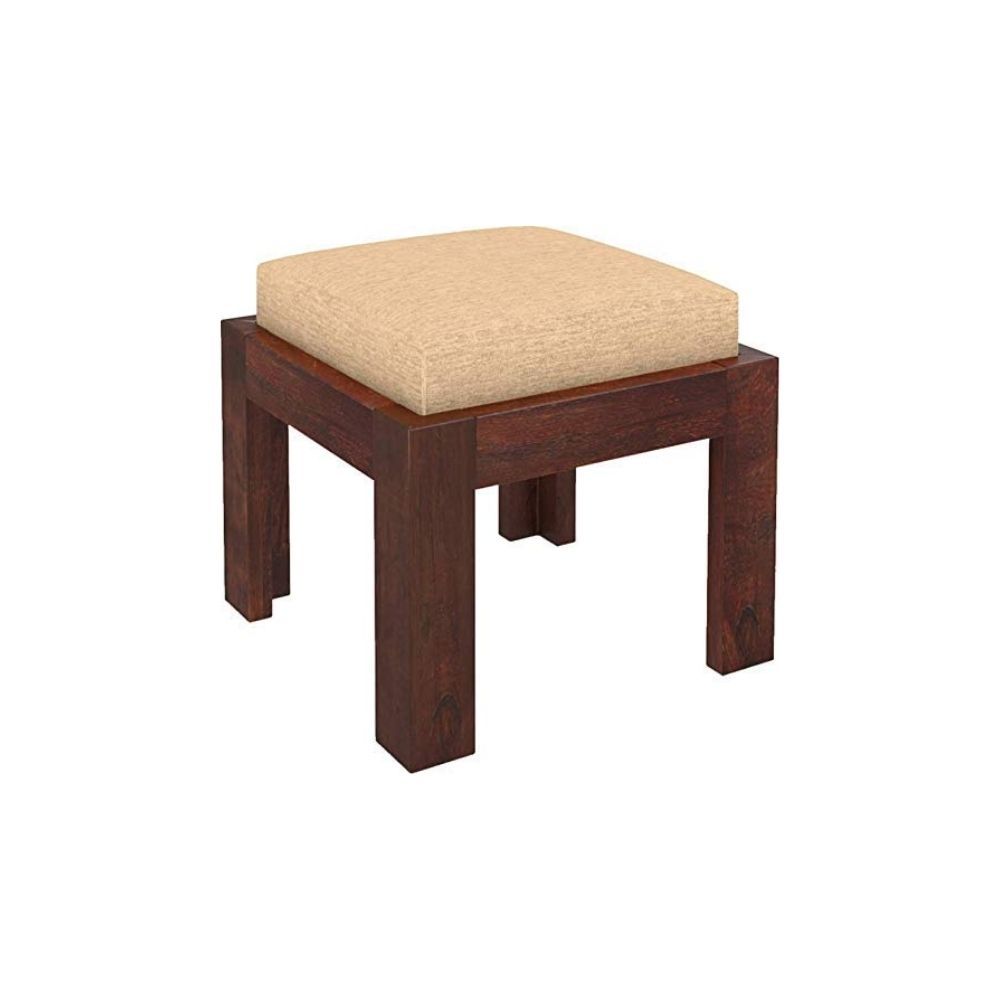 Aaram By Zebrs Modern Furniture Sheesham Wood Coffee Table Set | Center Table with 4 Stools, Four Seater Coffee Table Set (Mahogany)
