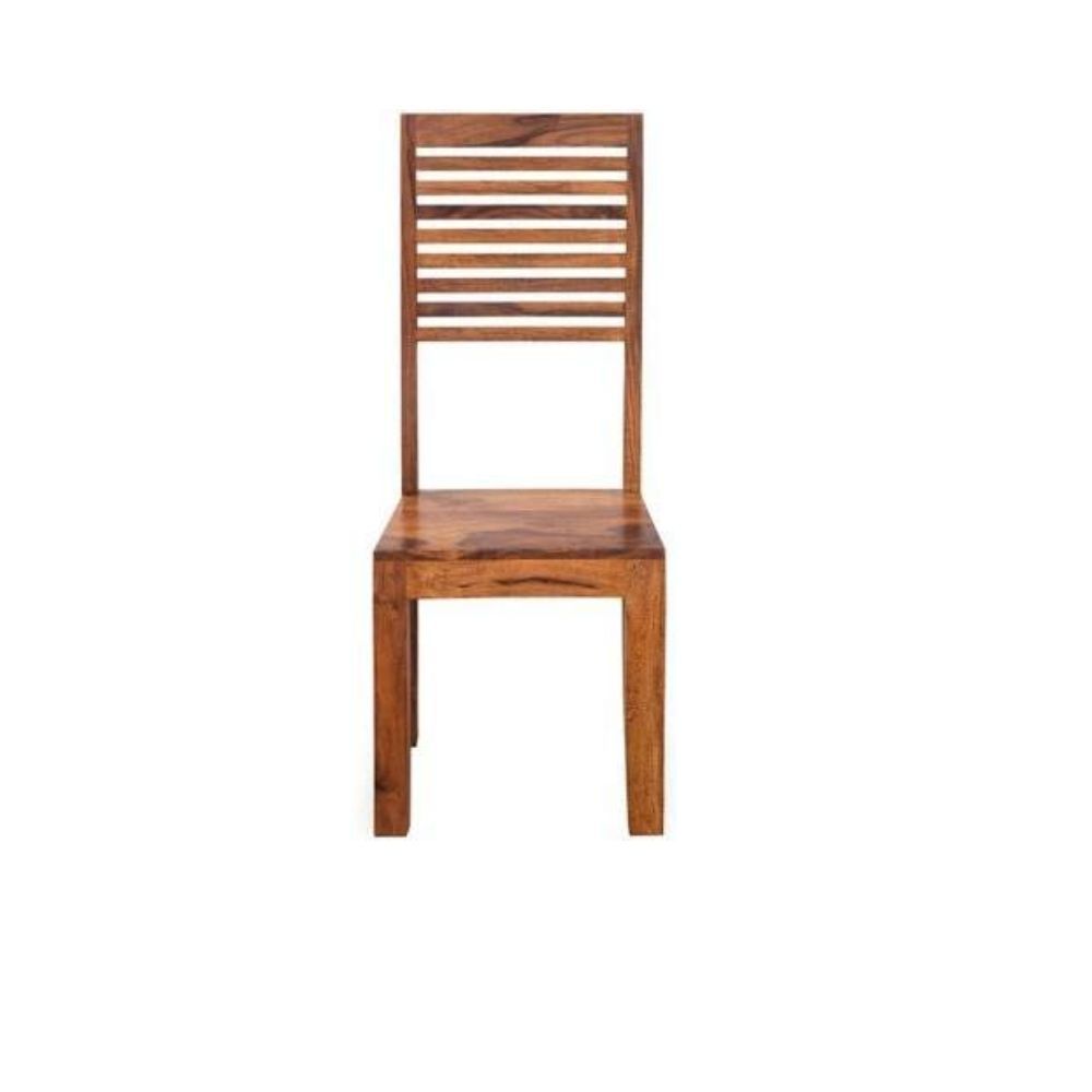 Aaram By Zebrs Modern Furniture Sheesham Wood Dining Chair, 2 Wooden Dinning Chairs for Living Room & Dinner Hall (Natural Teak)