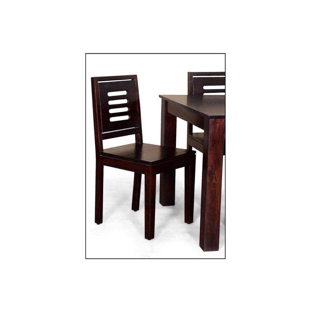 Aaram By Zebrs Modern Furniture Sheesham Wood Dining Chair, 2 Wooden Dinning Chairs for Living Room and Dinner Hall (Natural Teak)