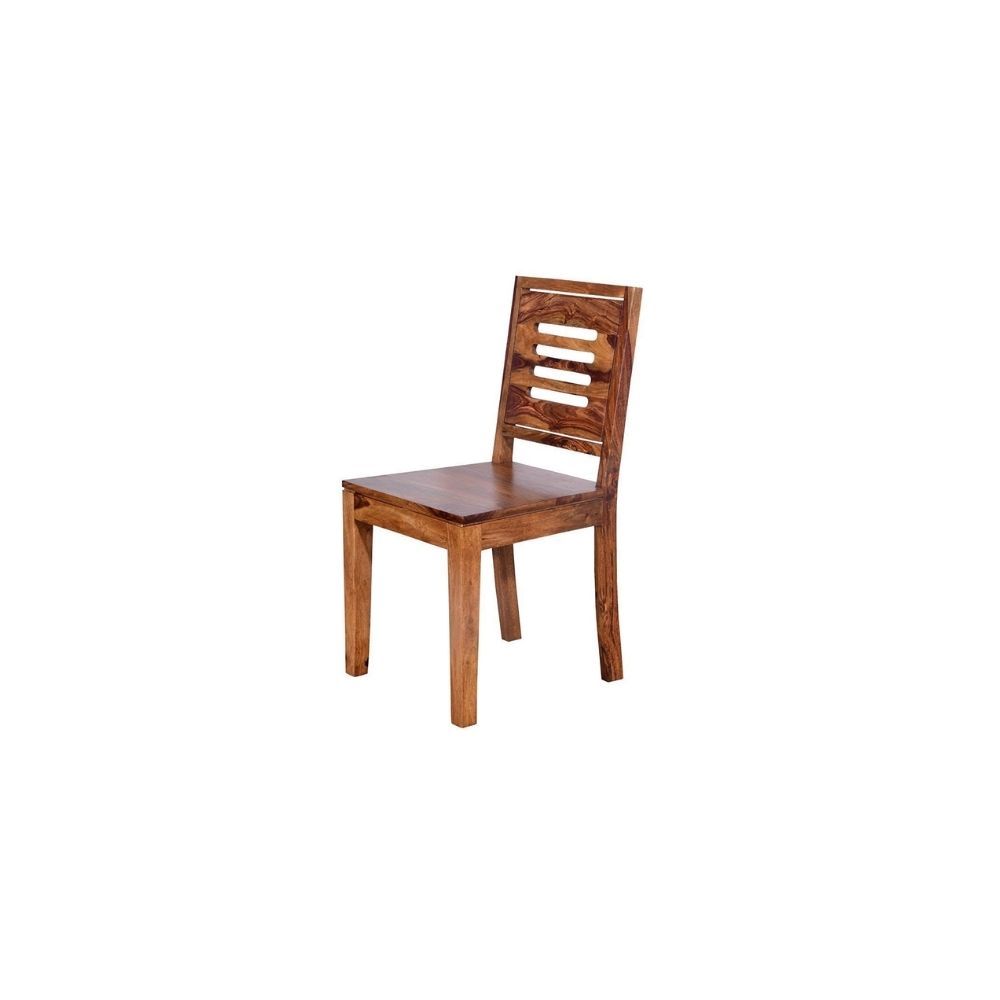 Aaram By Zebrs Modern Furniture Sheesham Wood Dining Chairs, 2 Wooden Dinning Chairs, & Study Chairs for Living Room and Dinner Hall (Natural Finish)