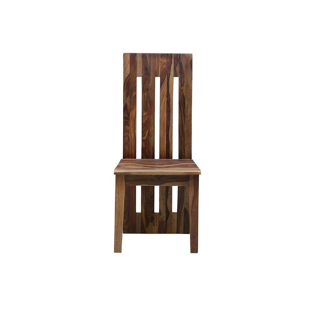 Aaram By Zebrs Modern Furniture Sheesham Wood Dining Chairs, 2 Wooden Dinning Chairs, for Living Room and Dinner Hall (Natural Finish)