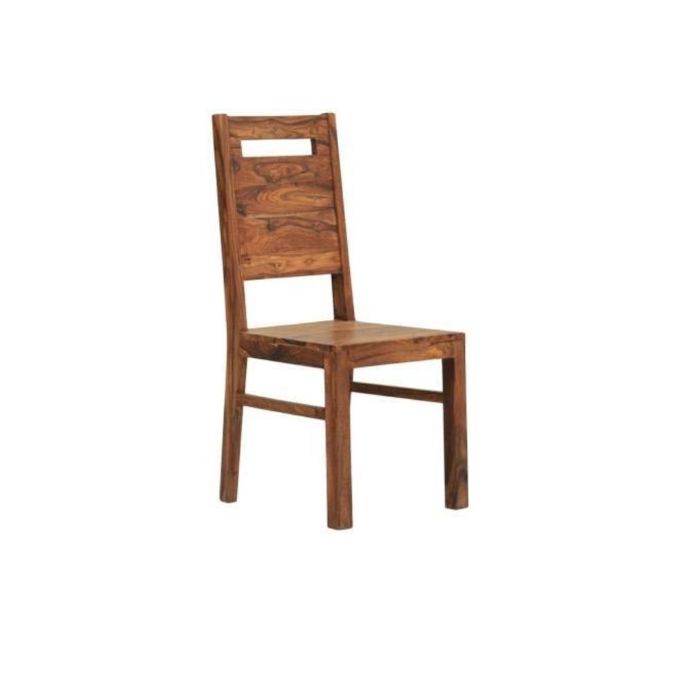 Aaram By Zebrs Modern Furniture Sheesham Wood Dining Chairs,2 Wooden Dinning Chairs, & Study Chairs for Living Room and Dinner Hall (Natural Teak)