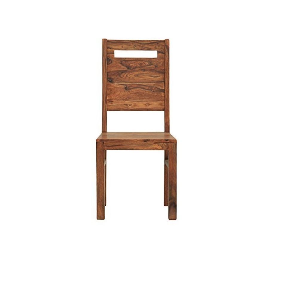 Aaram By Zebrs Modern Furniture Sheesham Wood Dining Chairs,2 Wooden Dinning Chairs, & Study Chairs for Living Room and Dinner Hall (Natural Teak)